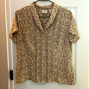 Covington petite short sleeved blouse